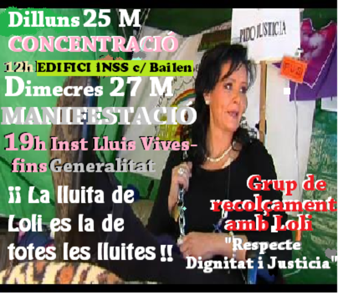 Manifiesto del grupo de apoyo a Dolors Carrasquilla por el Respeto, la Dignidad y la Justicia