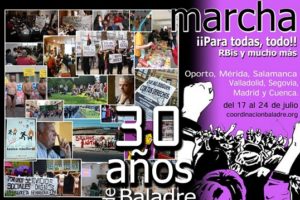 La coordinación Baladre celebras sus 30 años con una Caravana-Marcha.
