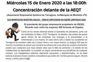 Accidente en La Canonja: Los riesgos para nuestra salud son sus beneficios